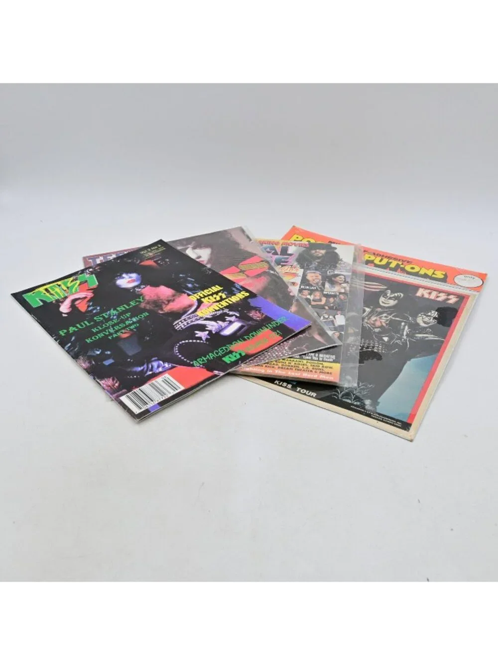 Kiss Poster Put-Ons + 3 Kiss Magazines